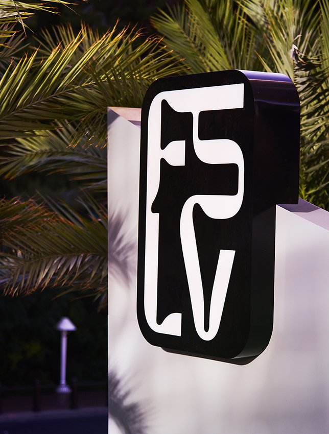 Fashion Show Las Vegas - FSLV - Exterior signage featuring FSLV logo