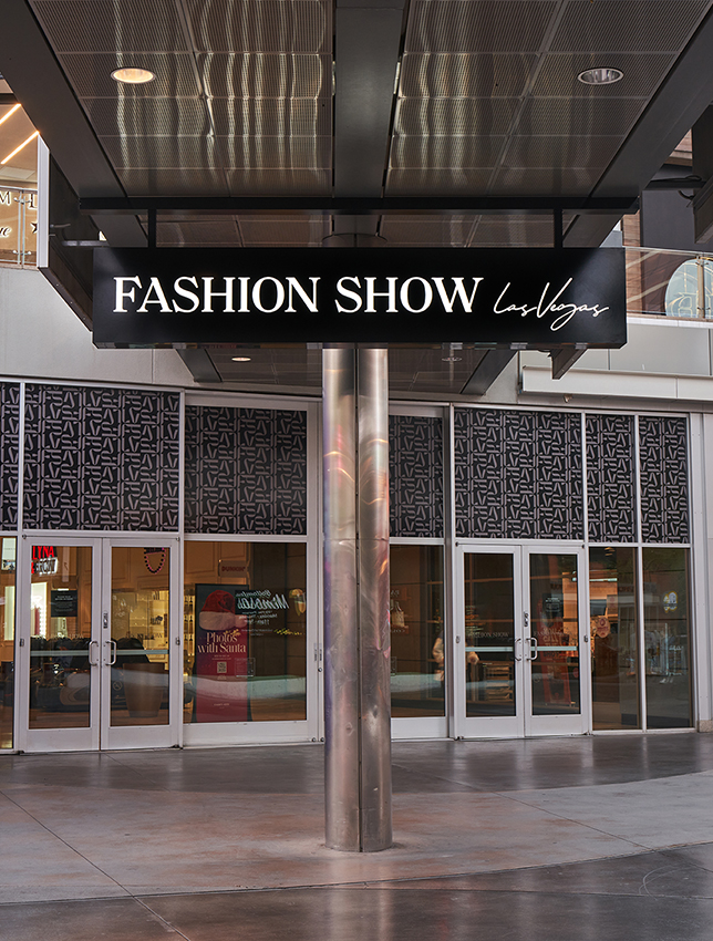 Fashion Show Las Vegas - FSLV - Exterior Main Entrance with FSLV Logo and signage