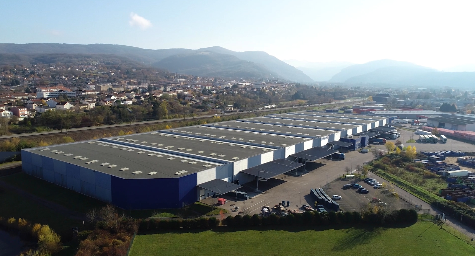 Ambérieu-en-Bugey - Aerial view of logistics building
