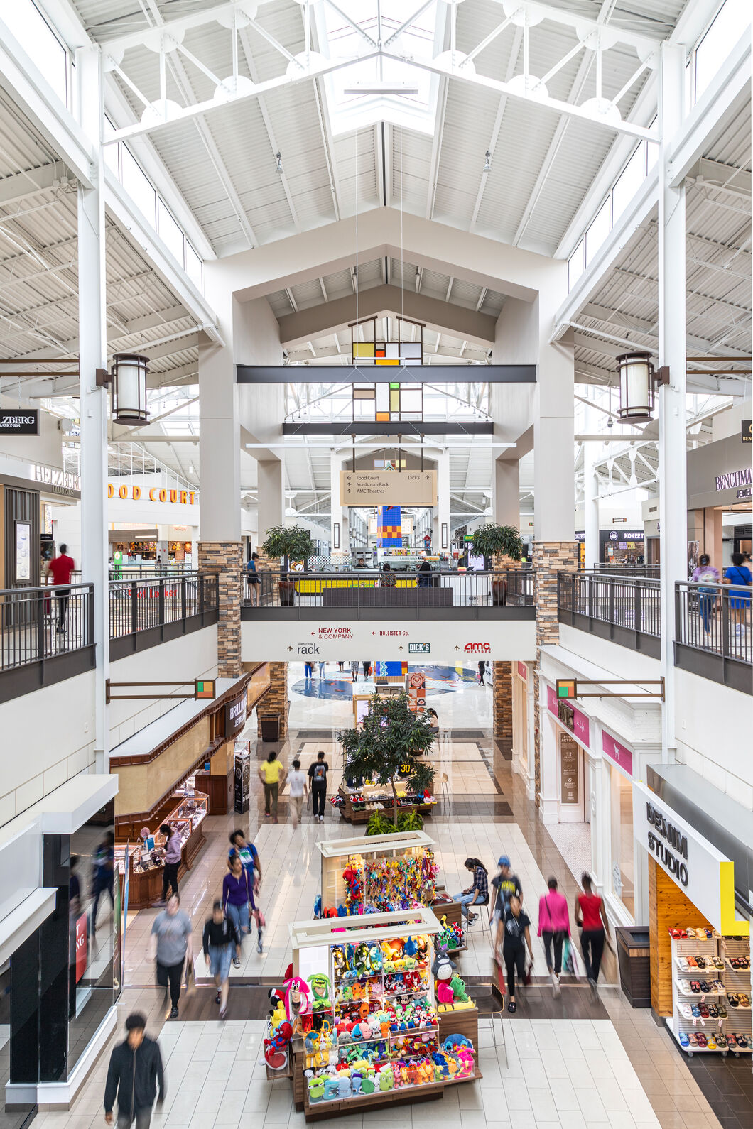 Interior of the shopping center The Parks Mall at Arlington