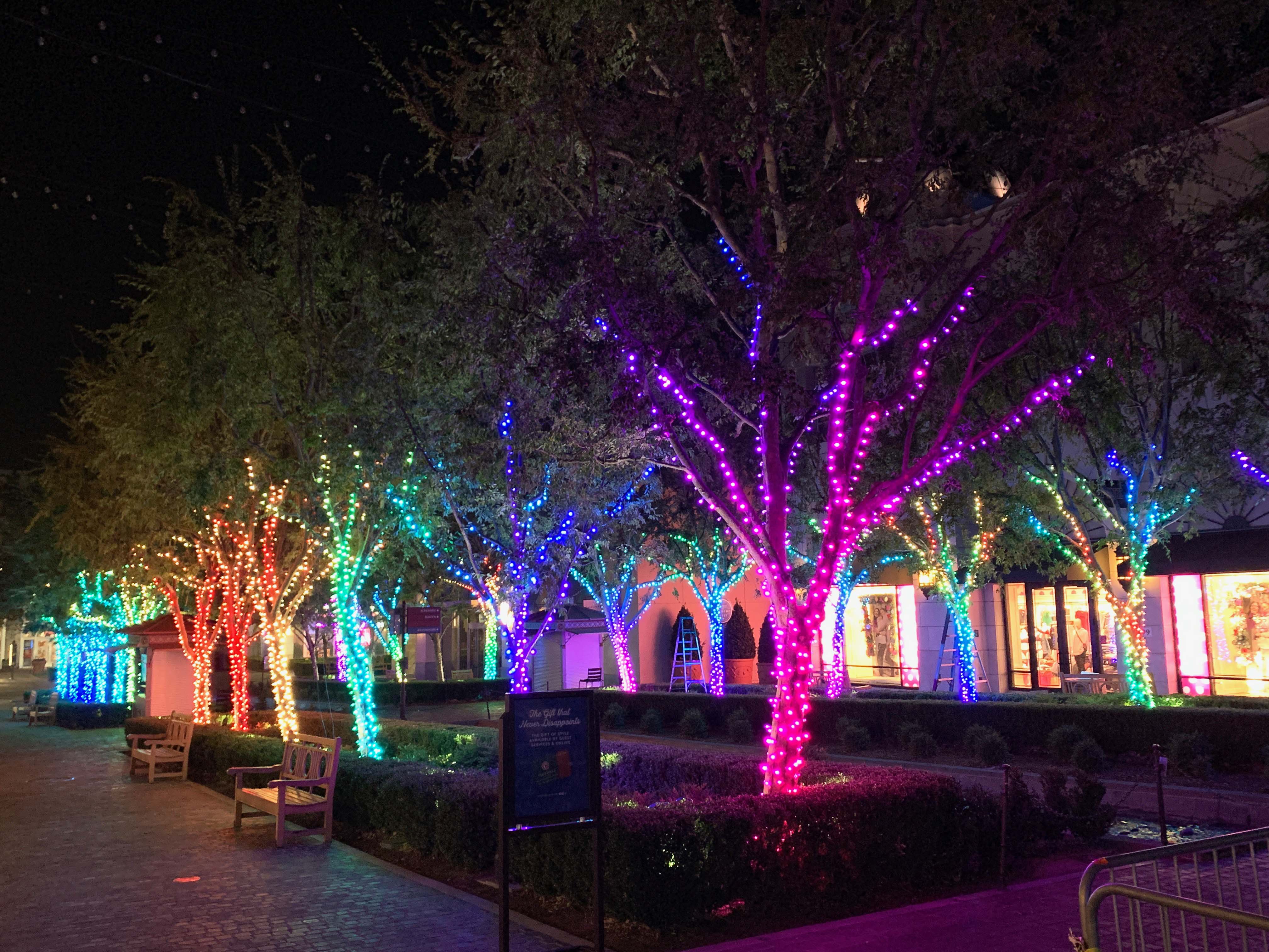 Magical Christmas walking tour of Victoria Gardens in Rancho