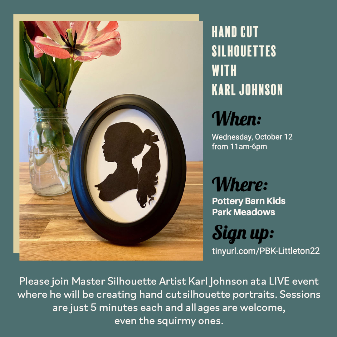 Hand Cut Silhouettes With Karl Johnson October 12th