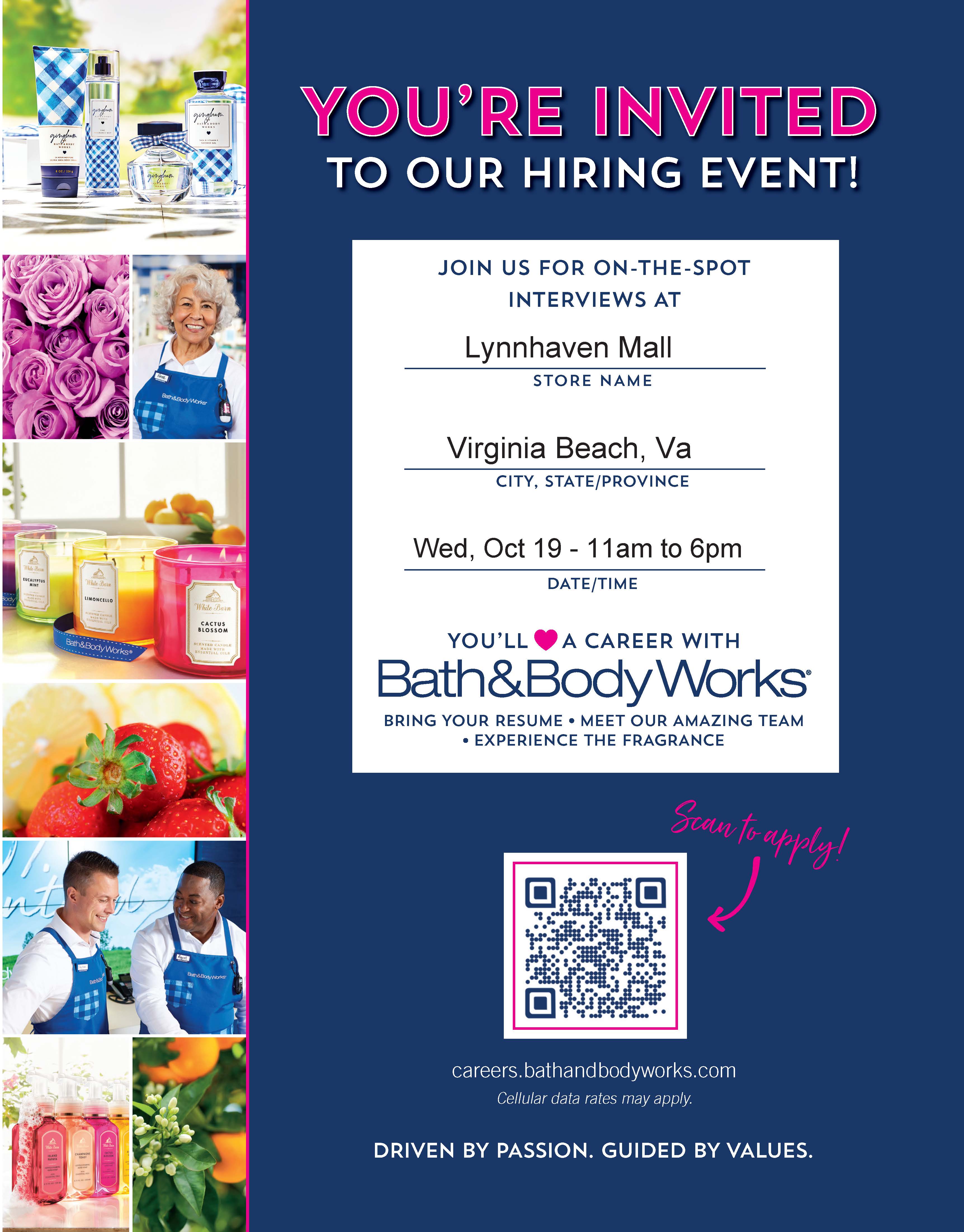 bath and body works jobs hiring near me