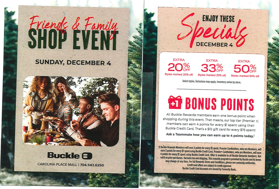 Friends & Family Shop Event - December 45h
