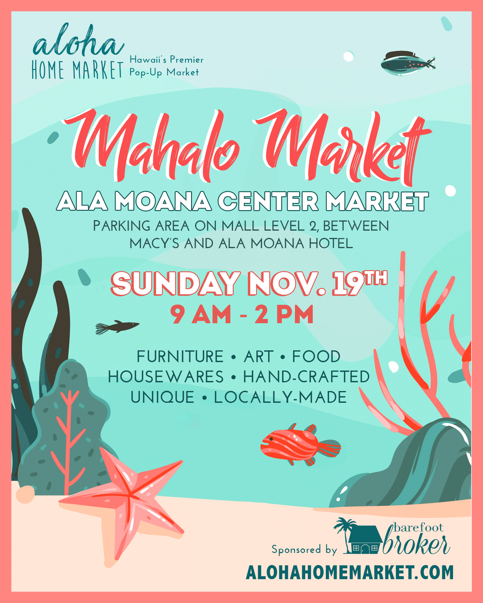flyer for aloha home market