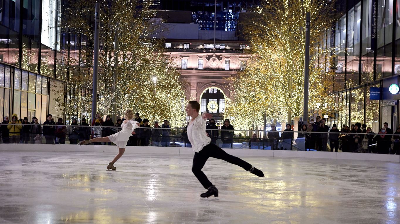 Ice skating at Manhattan West
