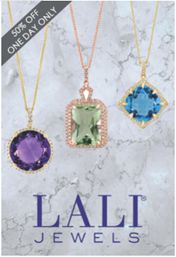 Purple, green, and blue jeweled necklaces