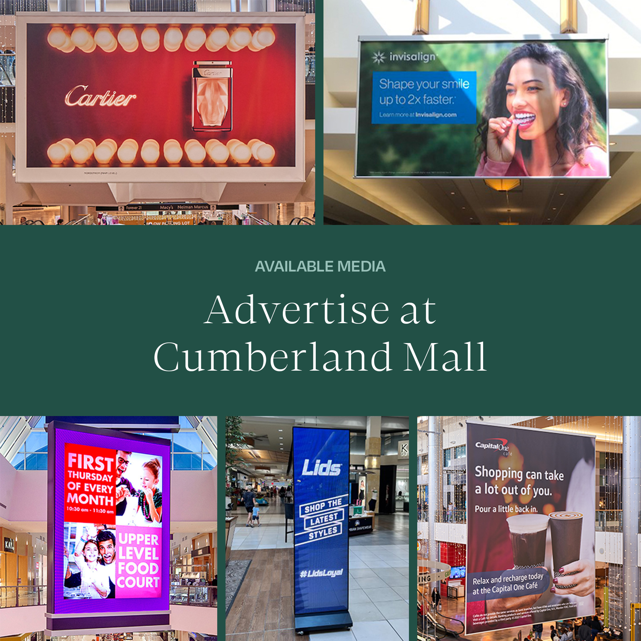 Advertising at Cumberland Mall