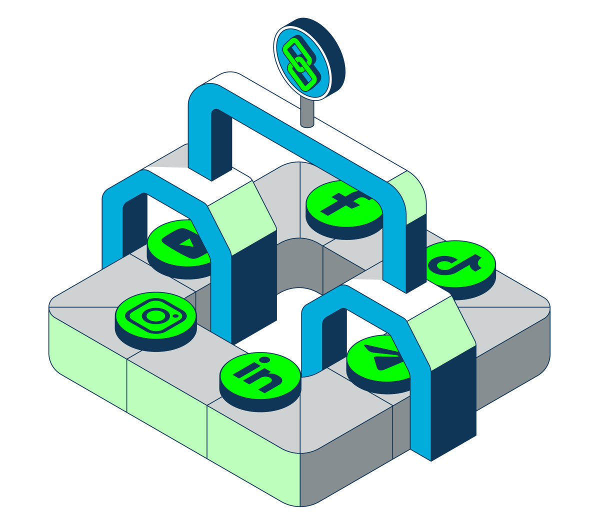 illustration of social media matrix