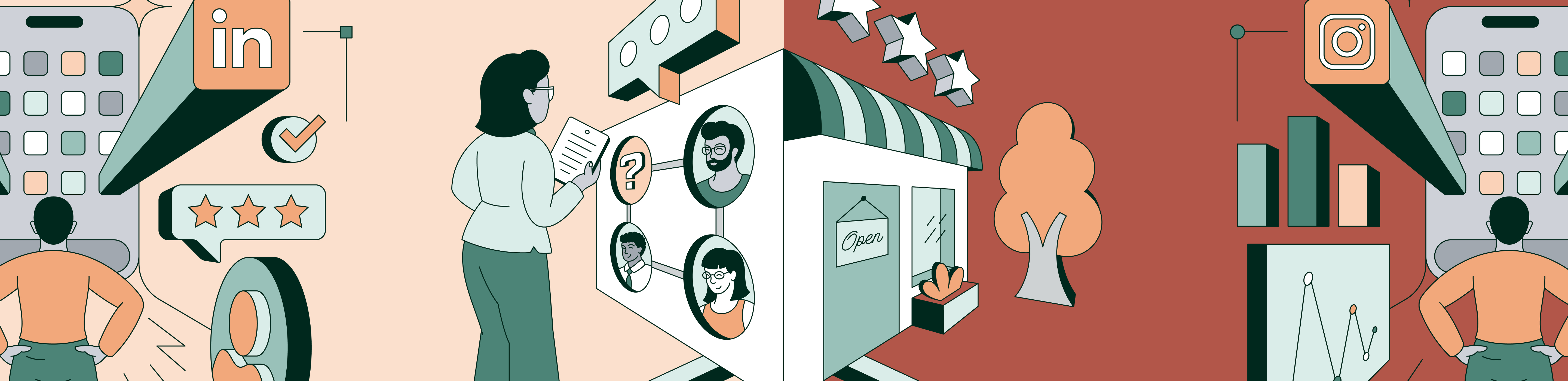 Building a business social media model