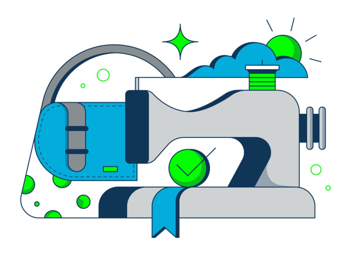 sewing machine illustration