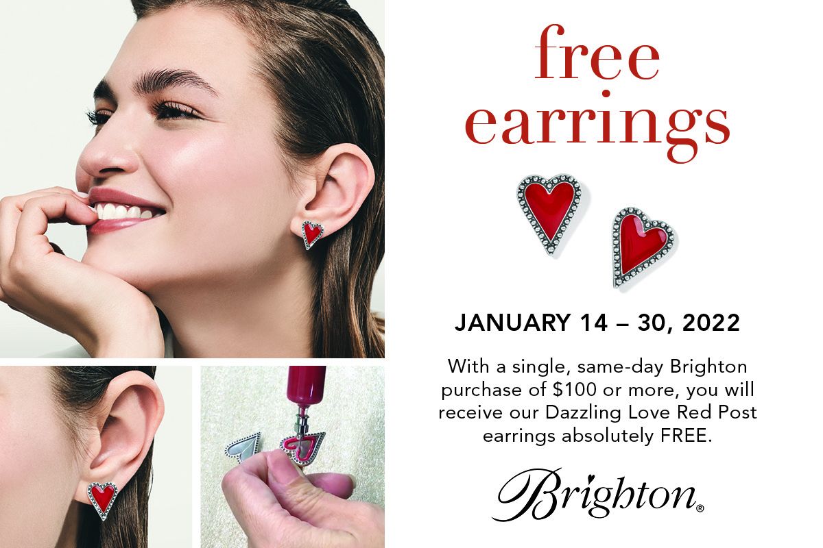 Get these Free Earrings with $100 purchase! from Brighton Collectibles