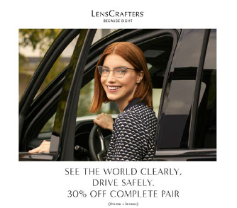 See The World Clearly, Drive Safely from LensCrafters