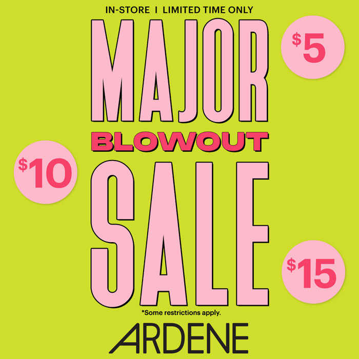 Major blowout sale! from Ardene