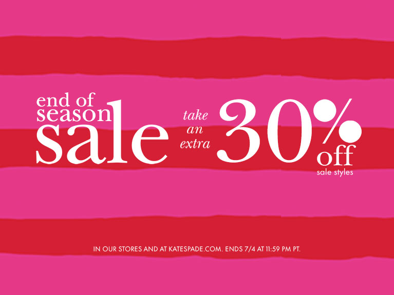 End of the Season Sale from Kate Spade New York