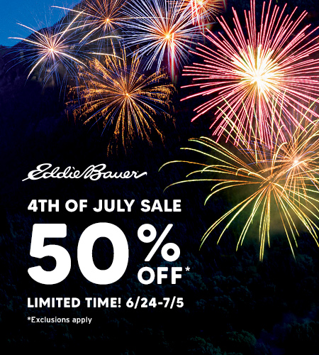 4th of July Sale 6/24 - 7/5 from Eddie Bauer