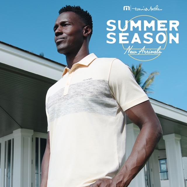Step up your summertime style in new TravisMathew designs from TravisMathew