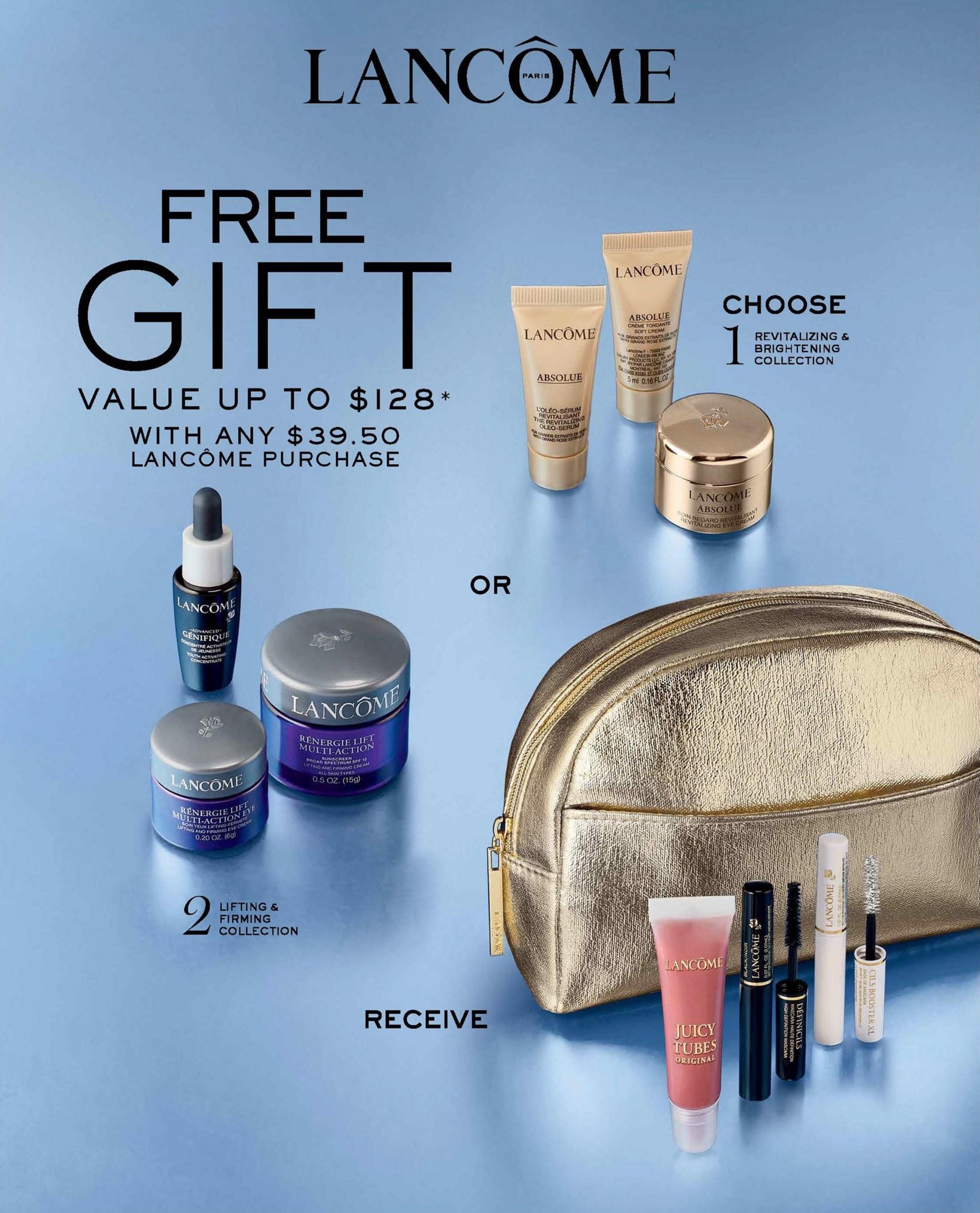 Free Lancome Gift with Purchase from macy's