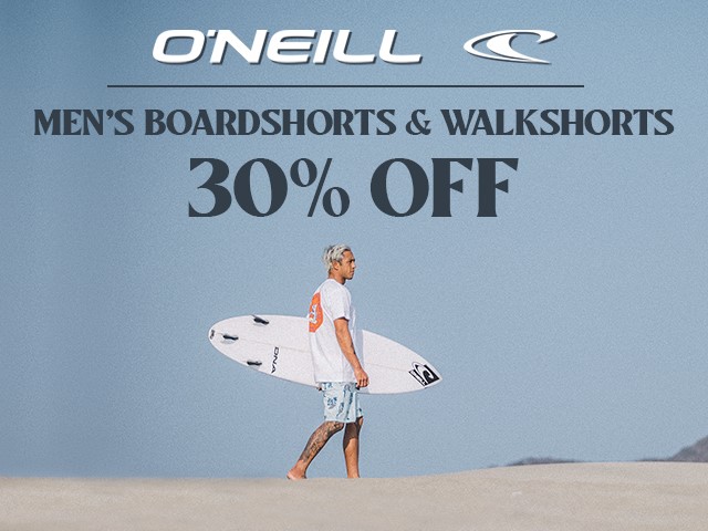 30% off O'Neill Boardshorts & Walkshorts from Hic Surf