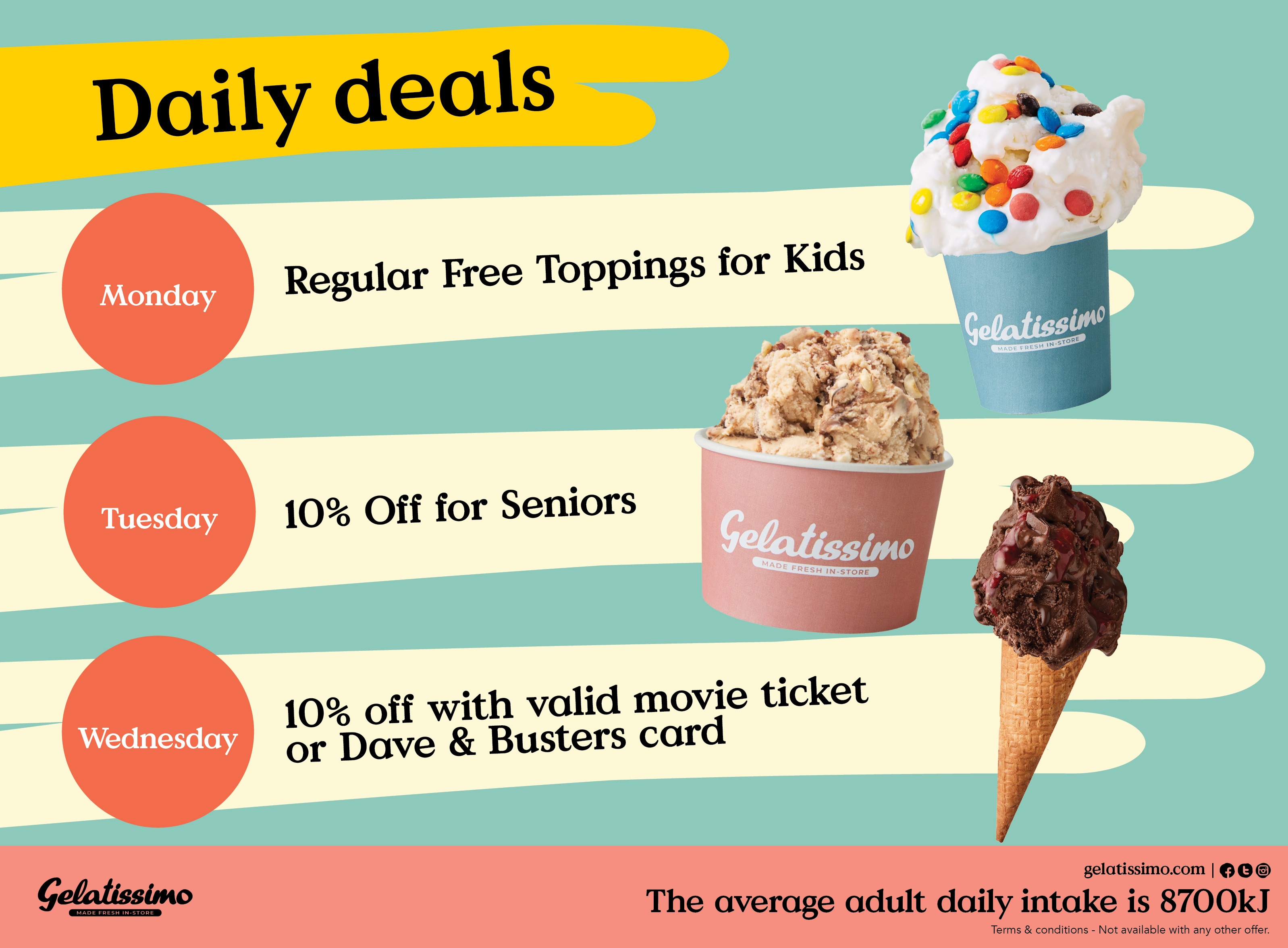 Join us for weekly deals from Gelatissimo