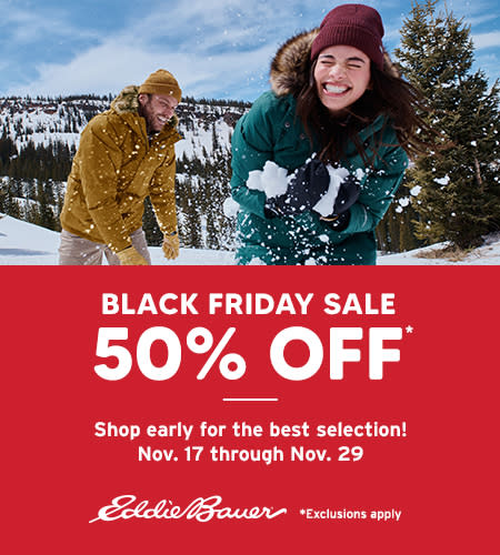 Black Friday Early Sale from Eddie Bauer