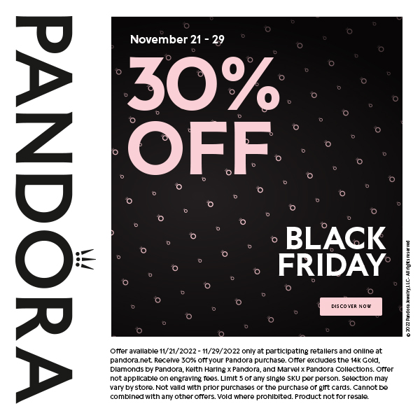Pandora Black Friday Sale from PANDORA