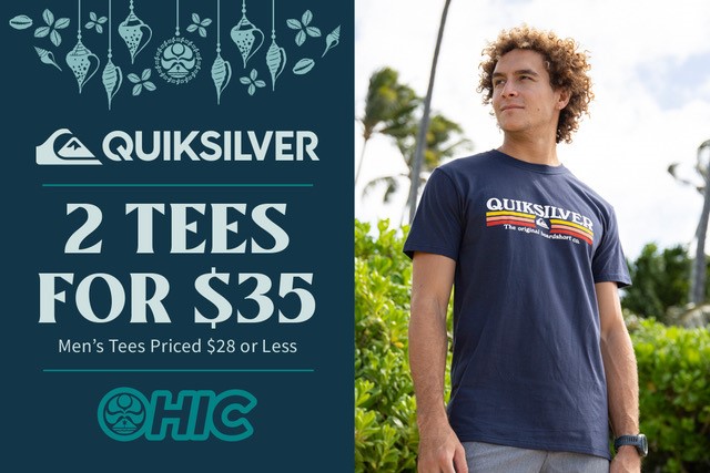 2 Quiksilver Tees for $35 from Hic Surf