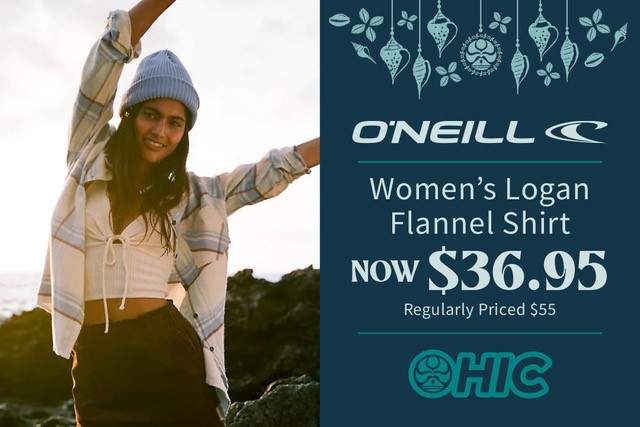 O’Neill Women's Logan & Nash Flannel Shirts from Hawaiian Island Creations