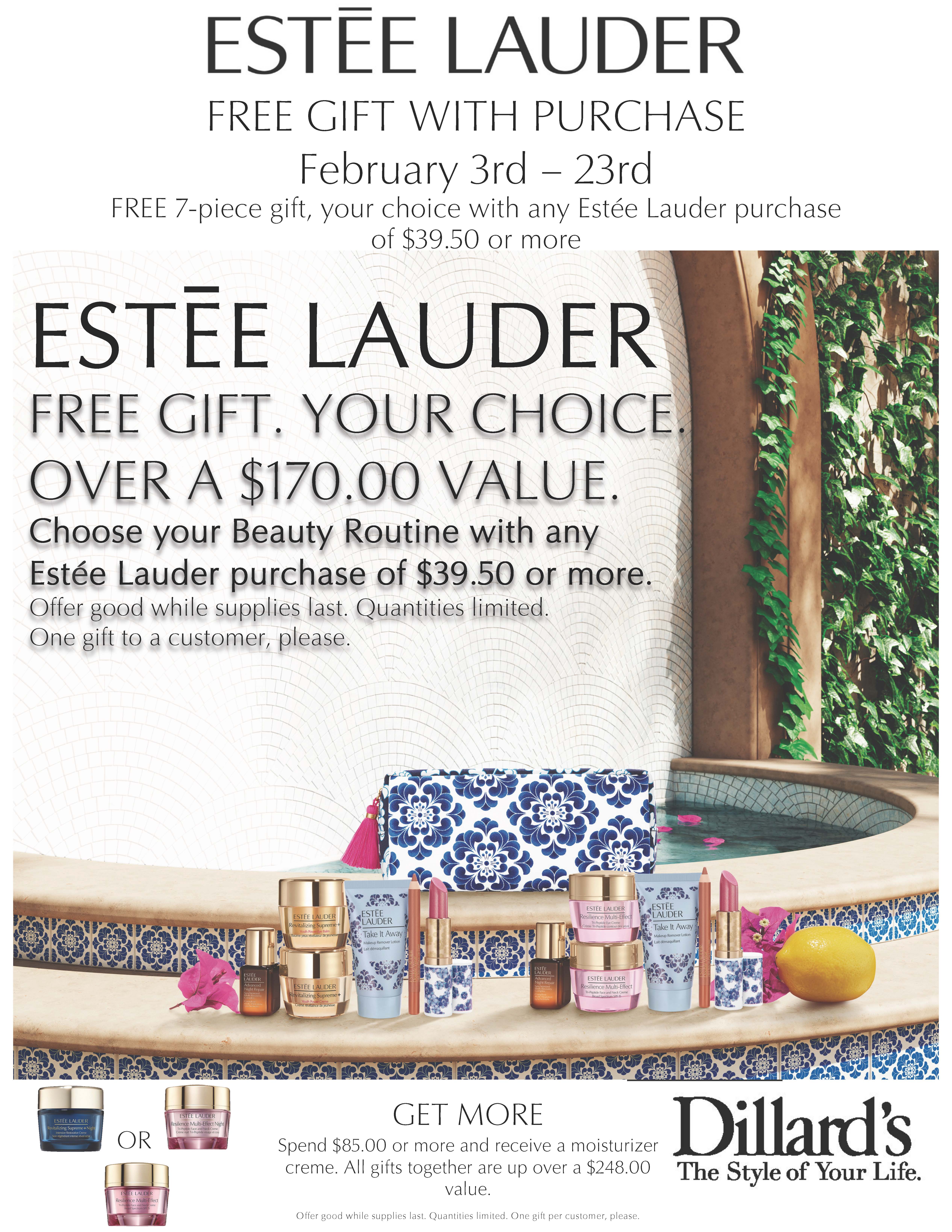 Estee Lauder Free Gift With Purchase at Dillard's from Dillard's