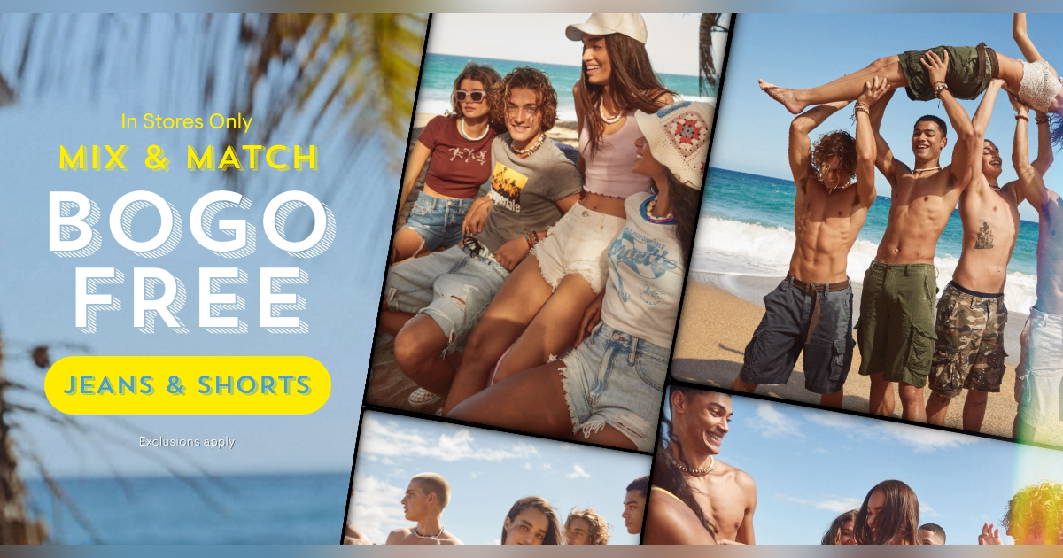 Aero Jeans & Shorts: Buy 1, Get 1 Free from Aéropostale