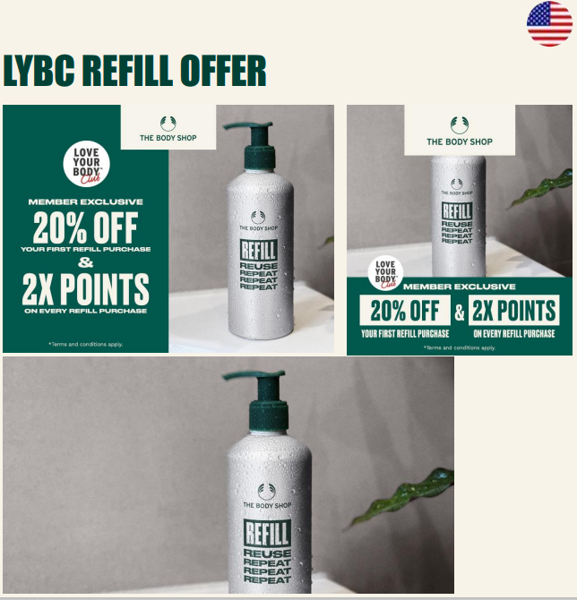 The Body Shop's LYBC Refill Offer from The Body Shop