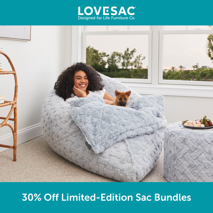 30% Off Limited-Edition Sac Bundles from Lovesac Designed For Life Furniture Co