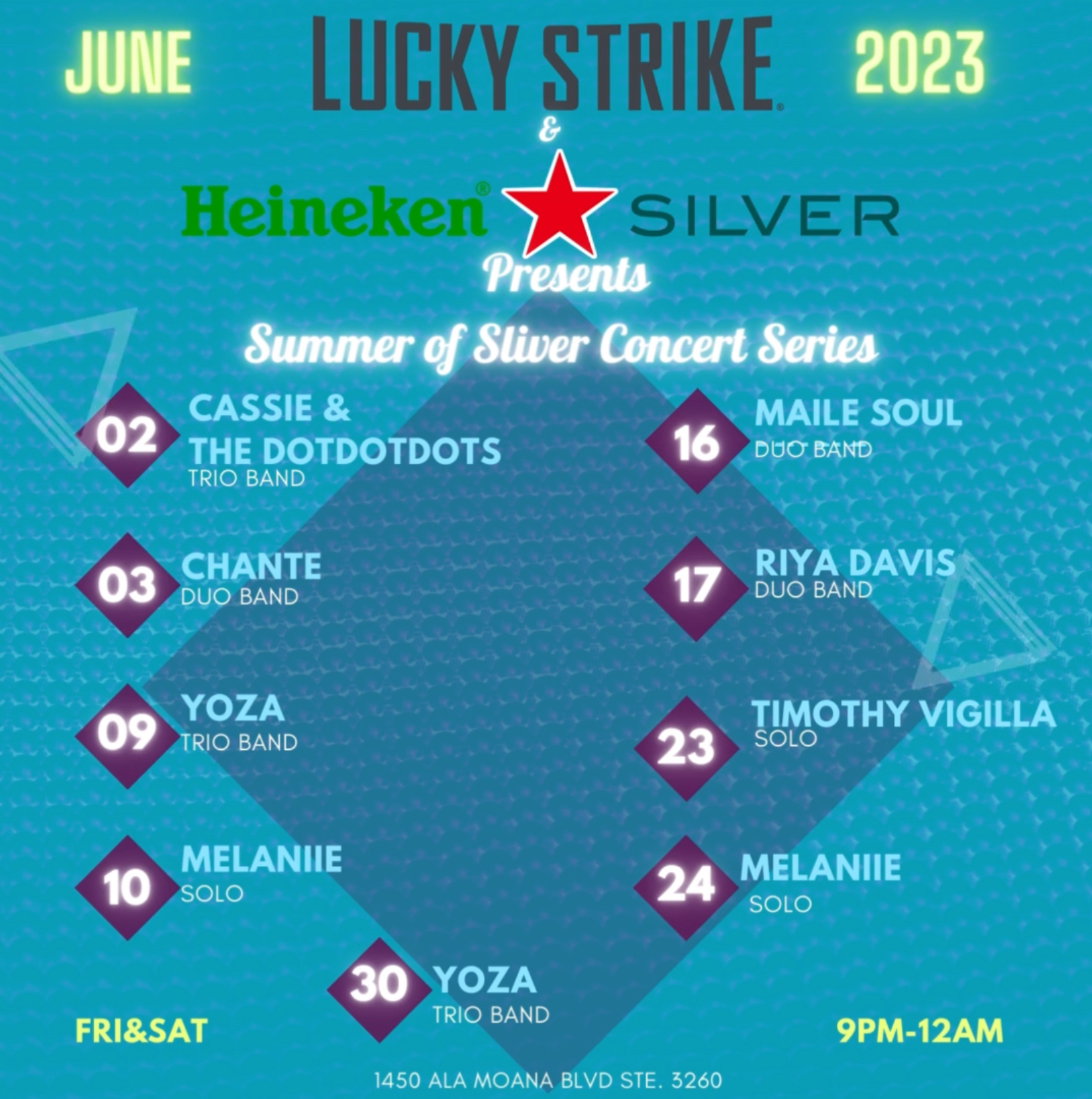 Summer of Silver Concert Series from LUCKY STRIKE SOCIAL