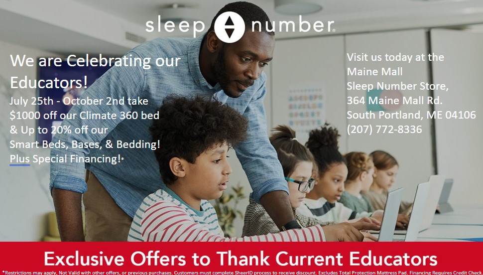 We are Celebrating our Educators from Sleep Number