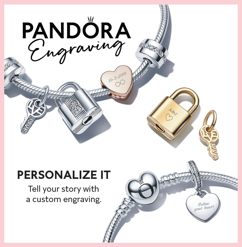Custom Engraving Available Now from PANDORA