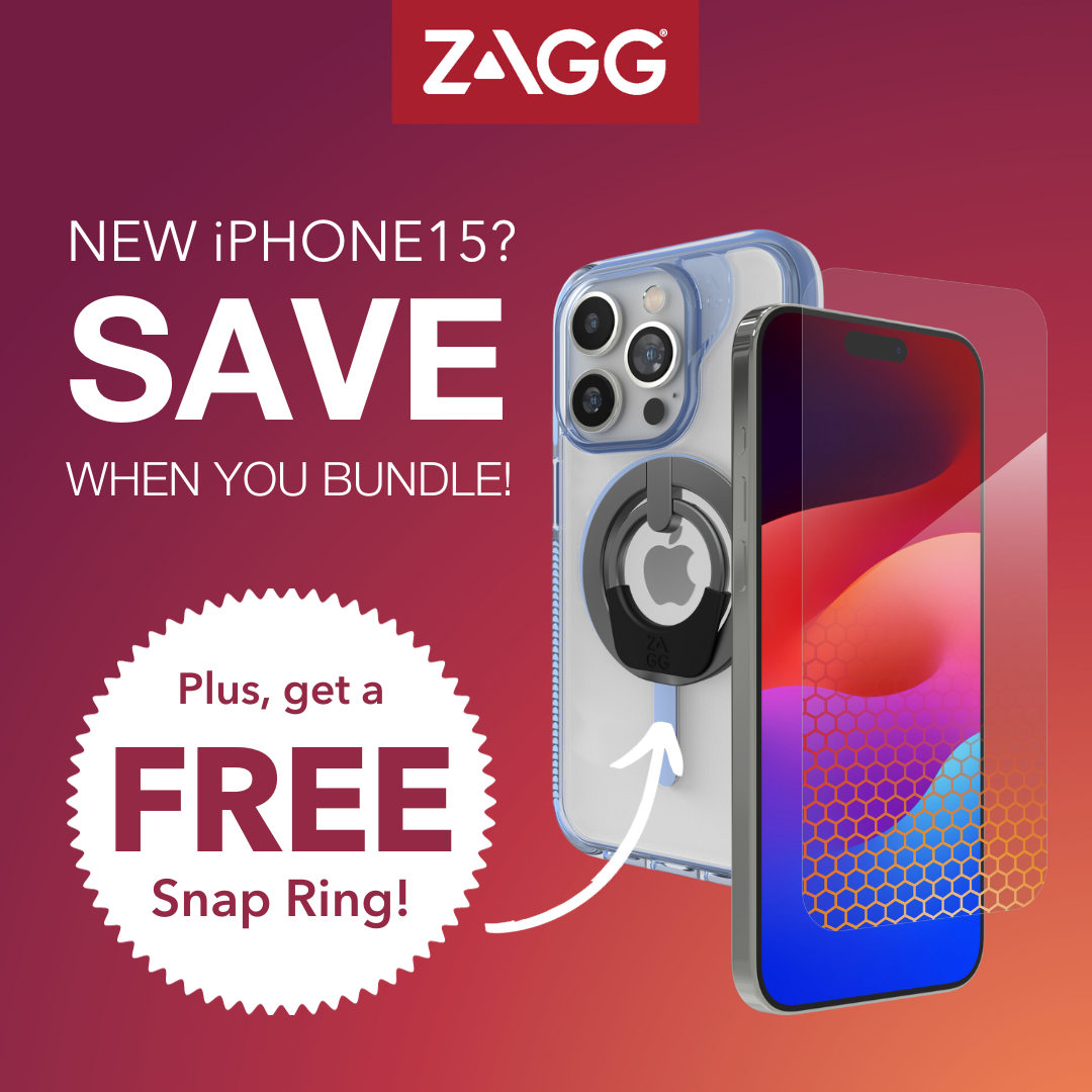 NEw Iphone 15? Save when you Bundle! from Zagg