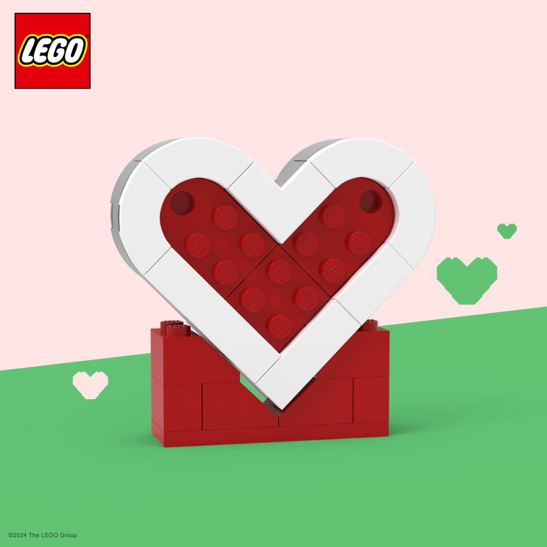 How to Build a LEGO Heart the Easy Way!