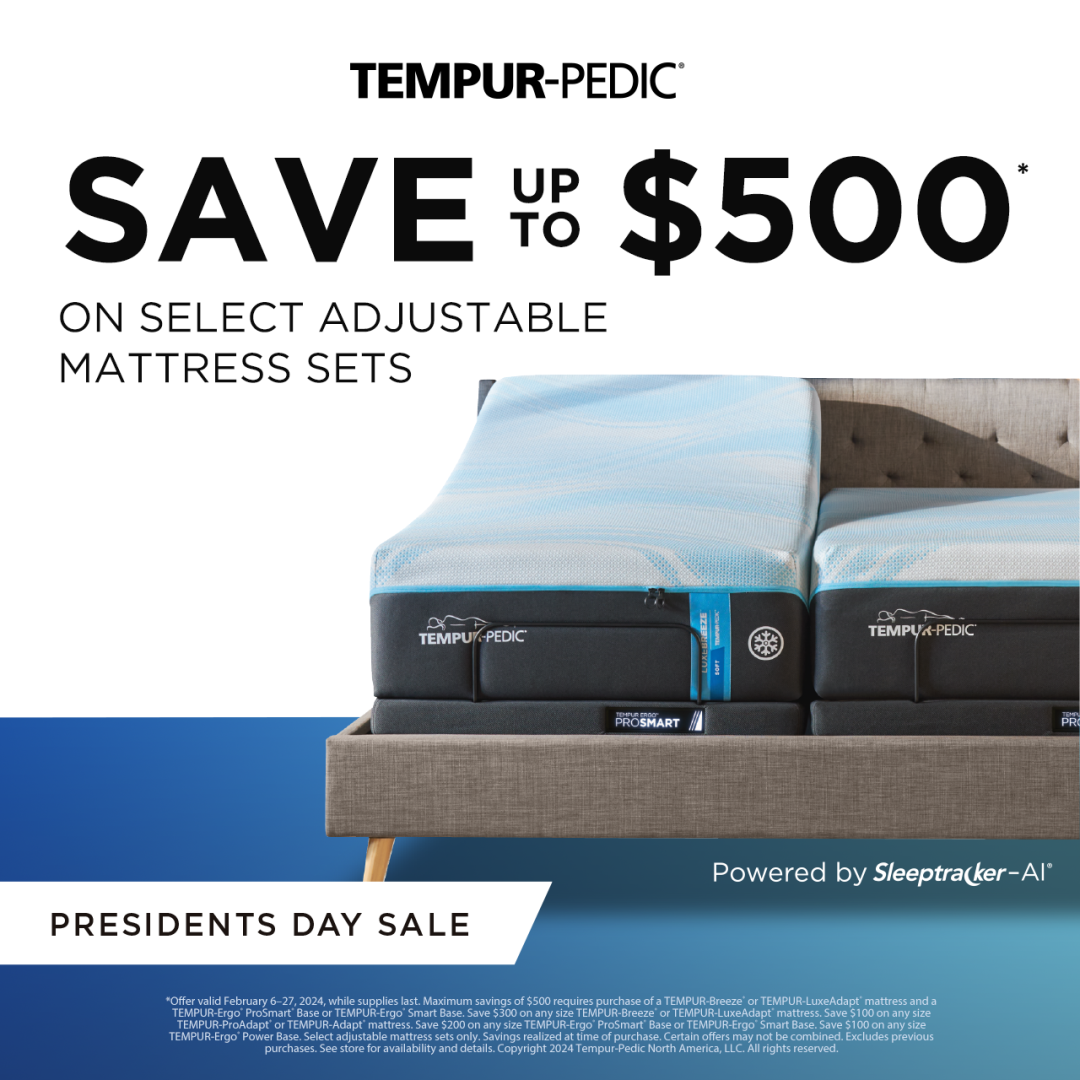 Save up to $500 on select adjustable mattress sets*