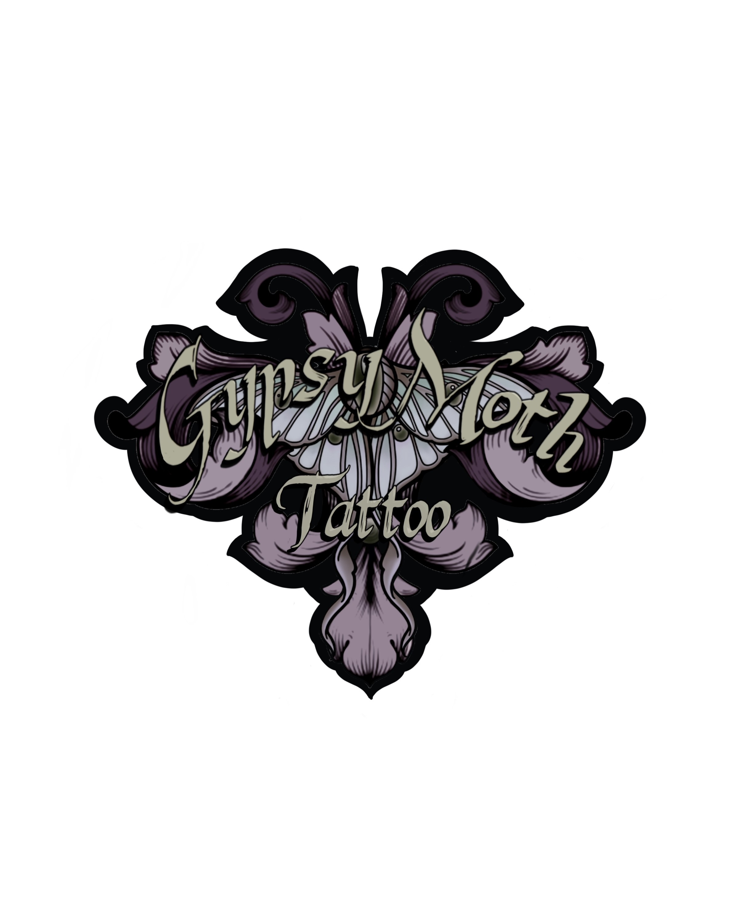 Gypsy Moth Tattoo Logo