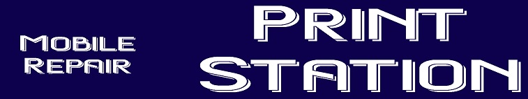 Print Station + Mobile Repair Logo
