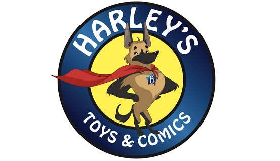 Harley's Toys & Comics Logo
