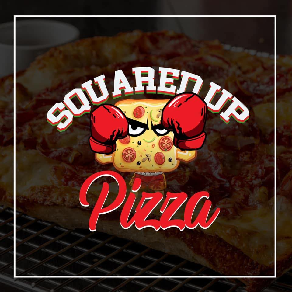 Squared Up Pizza Logo