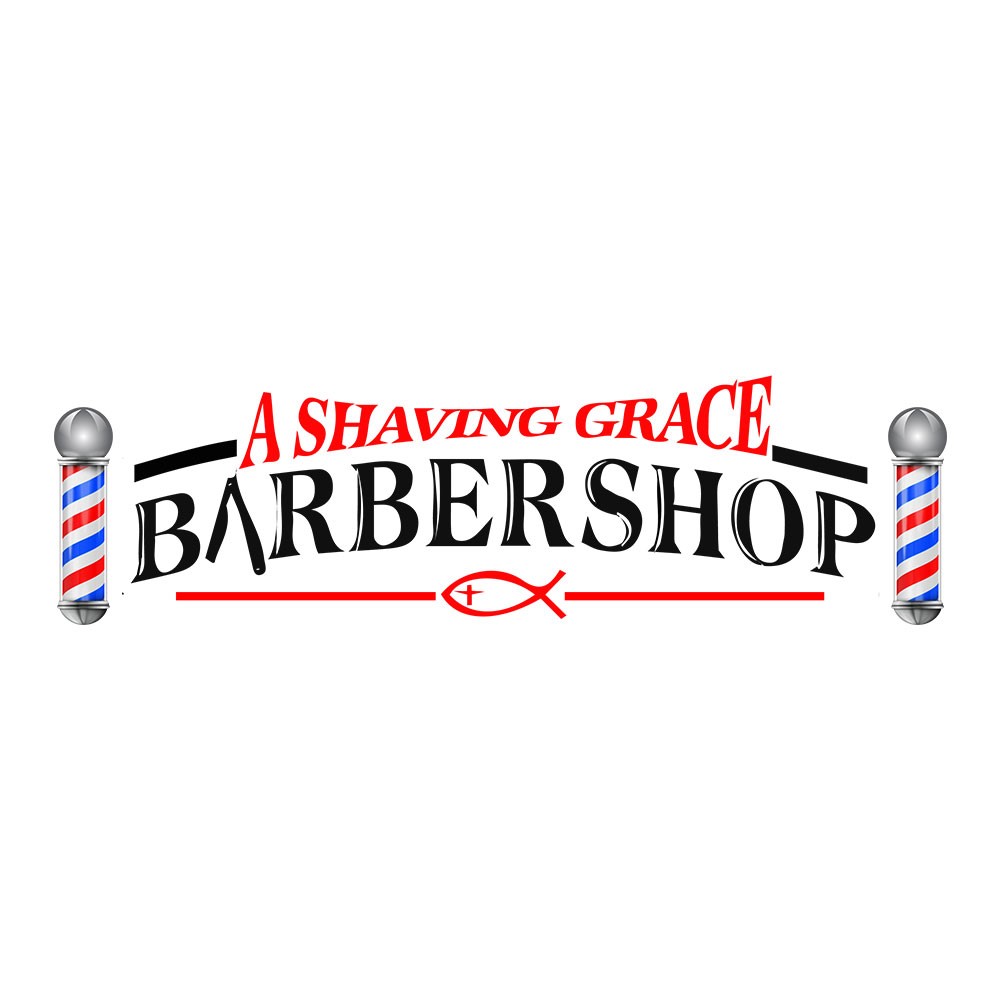 A Shaving Grace Barber Shop Logo