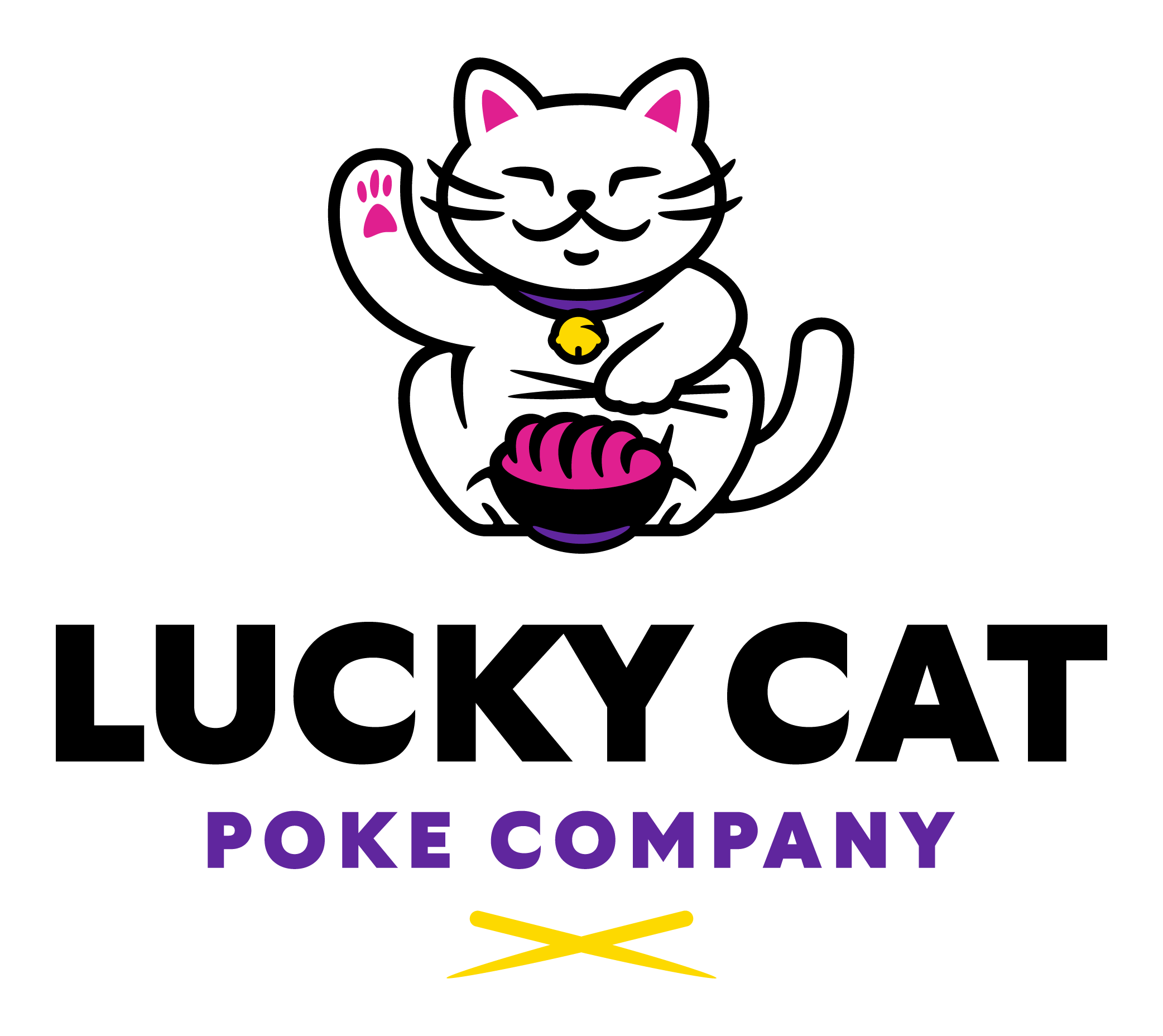 Lucky Cat Poke Company Logo