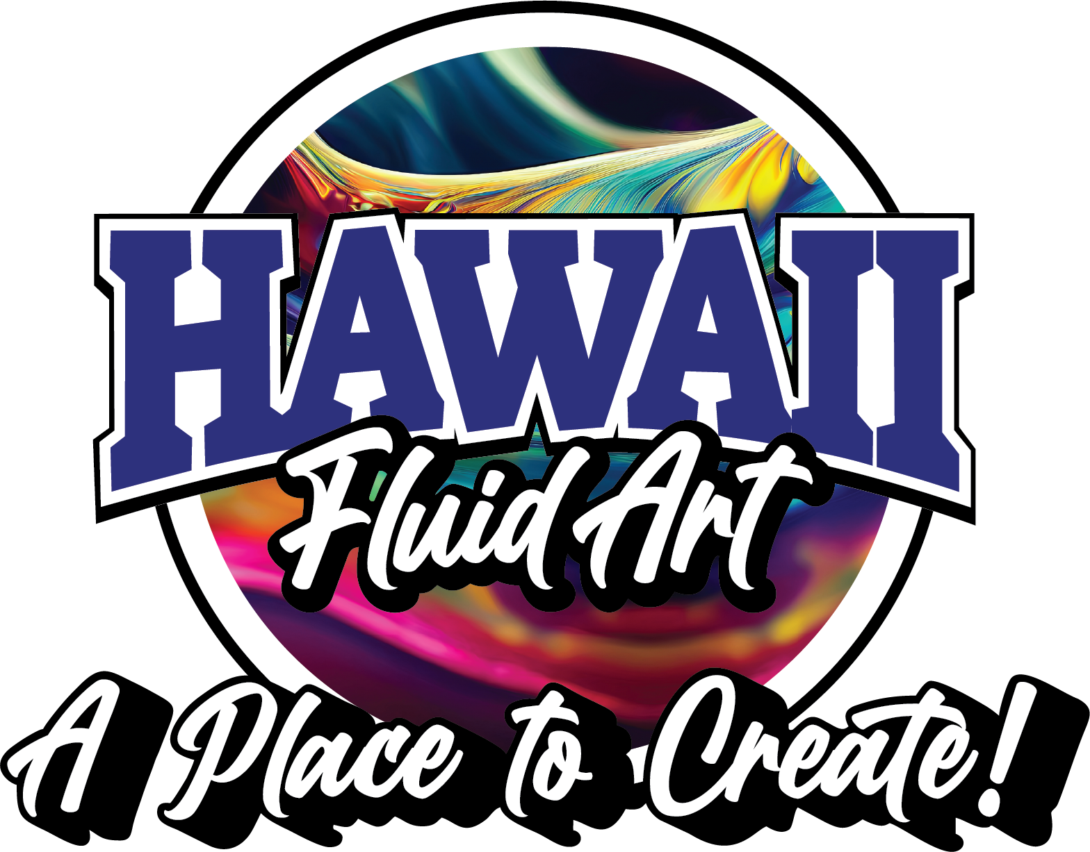 Hawaii Fluid Art Logo